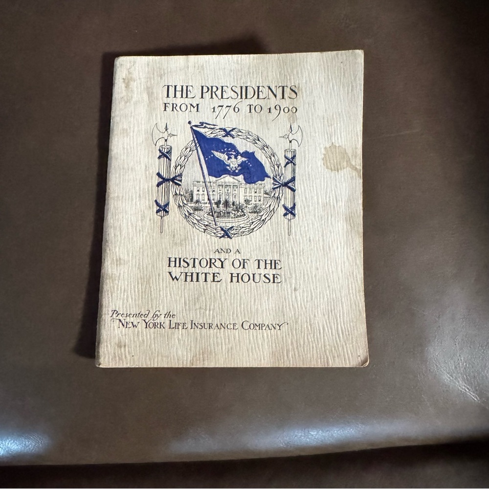 Antique Book - The Presidents (1776 to 1900) Beige Cover